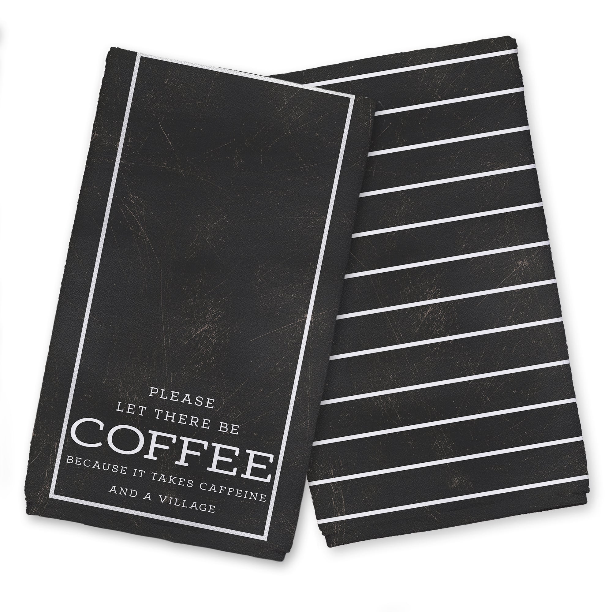 Coffee Caffeine Village 16" x 25" Towel Set